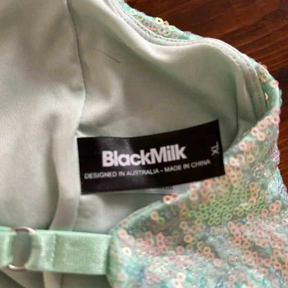 BlackMilk Sequin Mini Strappy Dress - Picture 3 of 4